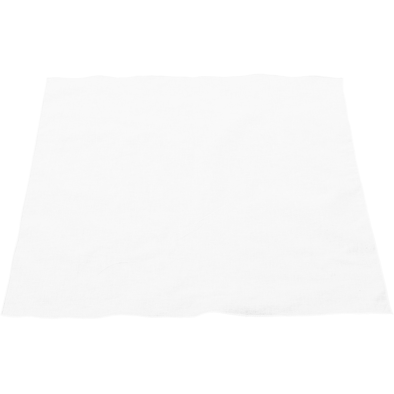 White Cotton Handkerchief Squa - Bandana Blank White のレビューと価格