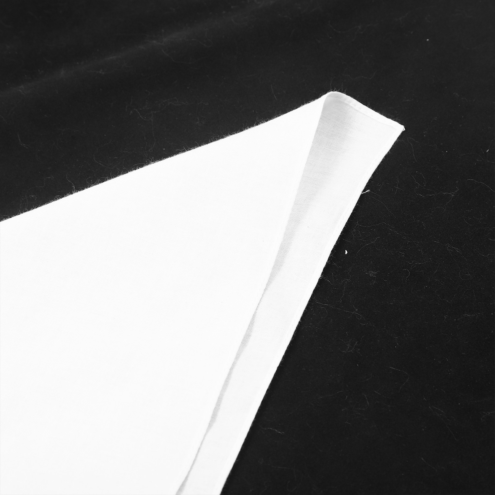 White Cotton Handkerchief Squa - Bandana Blank White のレビューと価格