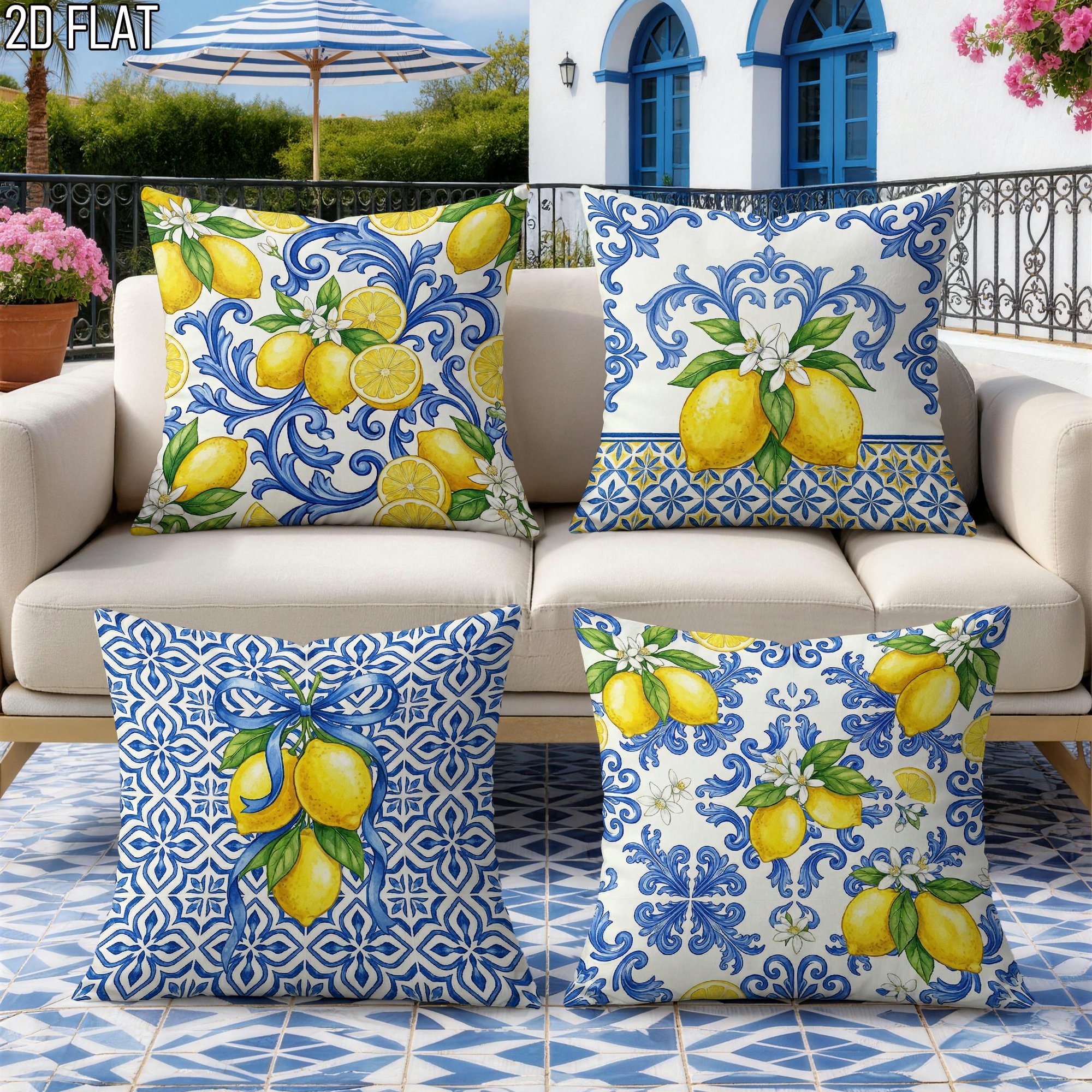 4Pcs Italian Summer Style Thro - Ceramic Tile Blank のレビューと価格