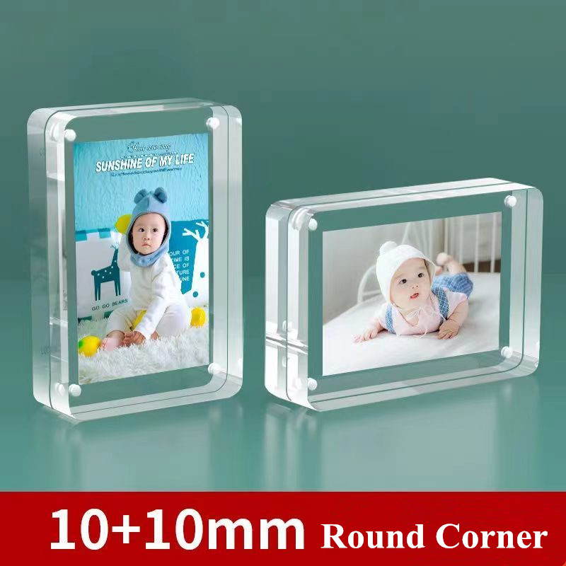 4x6cm / 6x9cm Double Sided Mag - Photo Acrylic Block のレビューと価格
