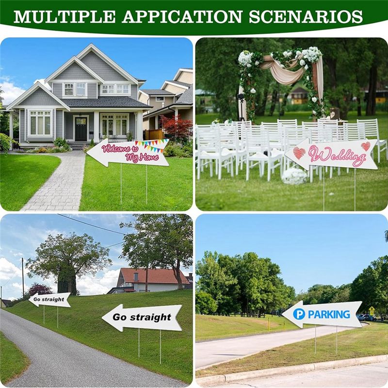 A68P-Directional Arrows Signs  - Yard Sign Blank のレビューと価格