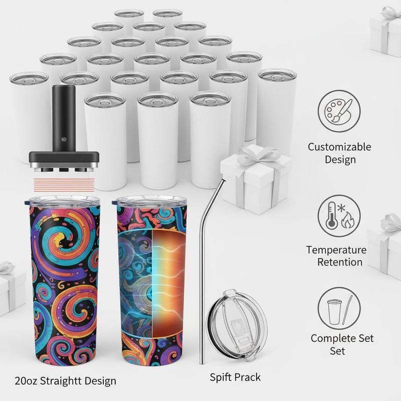16 Pack Sublimation Insulated  - Tumbler 20Oz White のレビューと価格