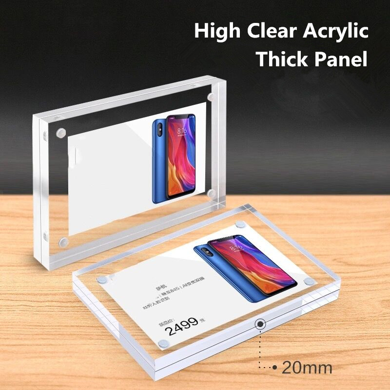 90x55mm Magnetic Acrylic Price - Photo Acrylic Block のレビューと価格