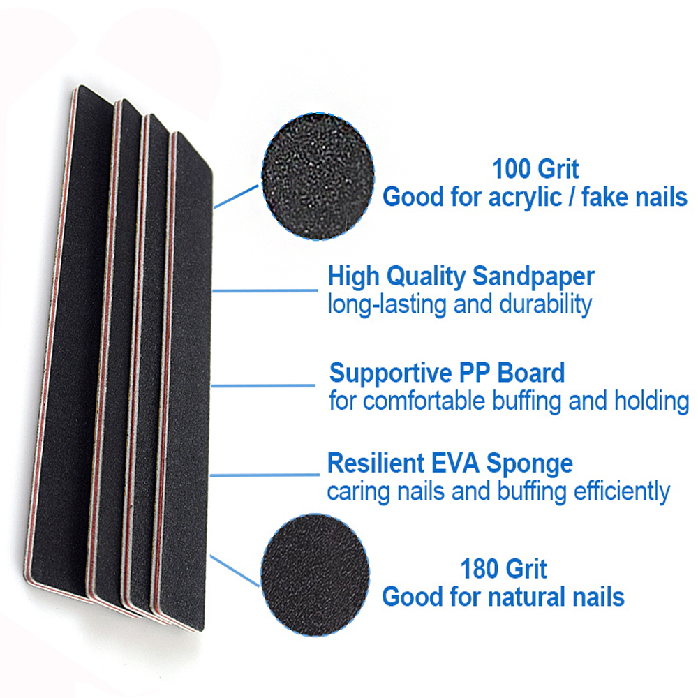 4pcs Professional Nail Files D - Photo Acrylic Block のレビューと価格