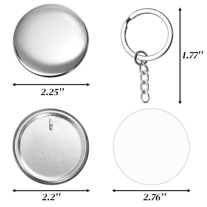 100 Sets 58 Mm/ 44 Mm Button M - Button Badge Blank のレビューと価格