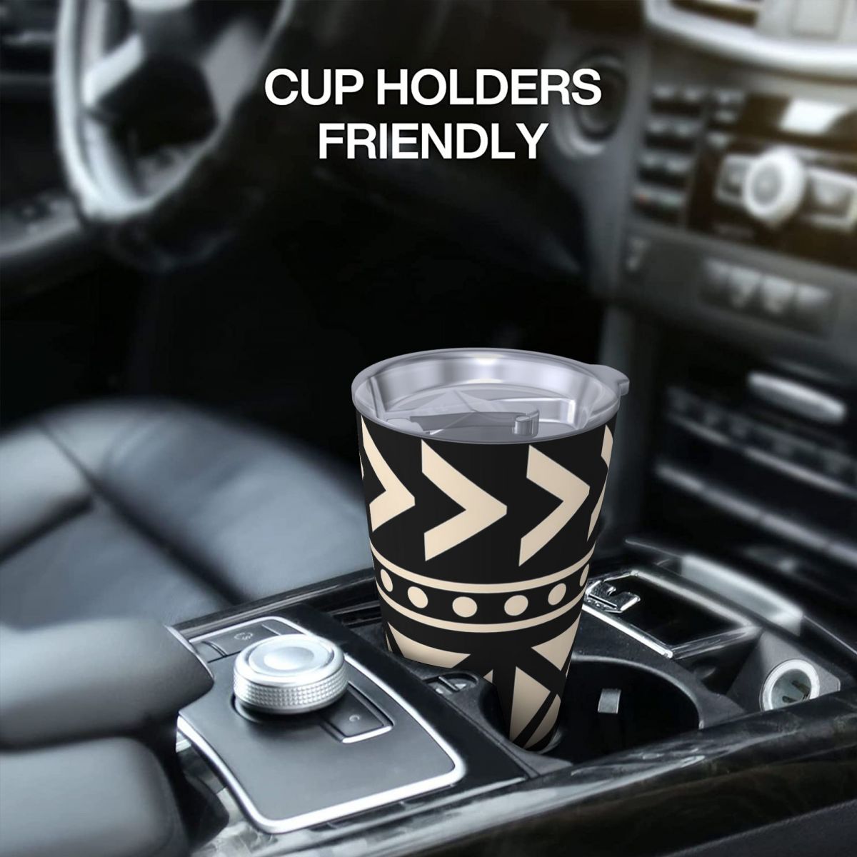 African Mud Cloth Black And Wh - Tumbler 20Oz White のレビューと価格