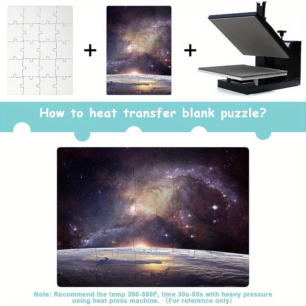 6pcs Sublimation Blank Puzzles - Puzzle Blank White のレビューと価格