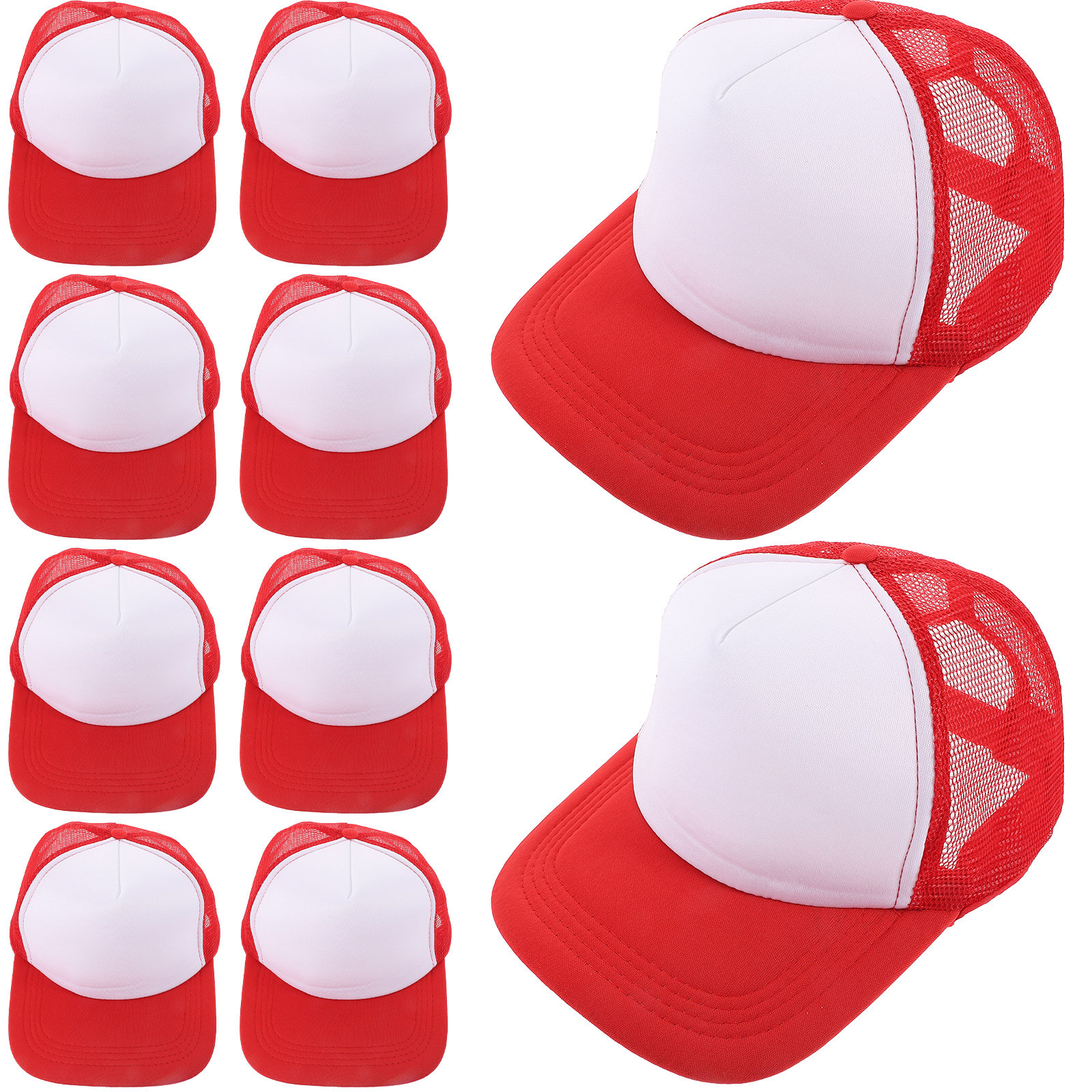 10Pcs DIY Blank Baseball Hats  - Hat Sublimation Blank のレビューと価格