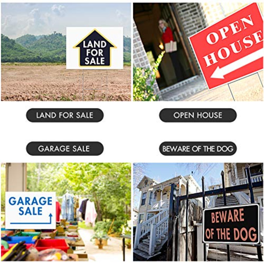 22Pcs Blank Yard Signs with St - Yard Sign Blank のレビューと価格
