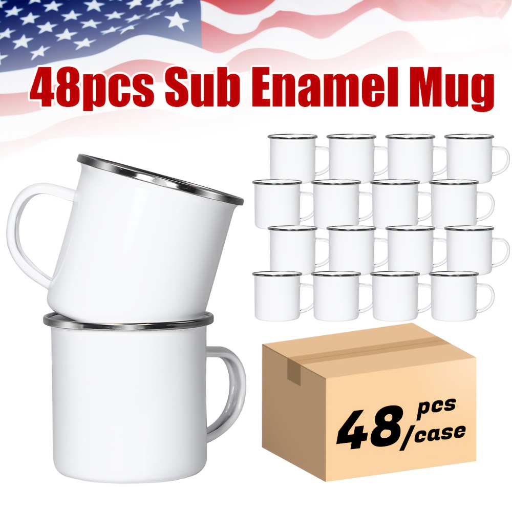 48pcs 11.83oz Sublimation Whit - Sublimation Mug White のレビューと価格