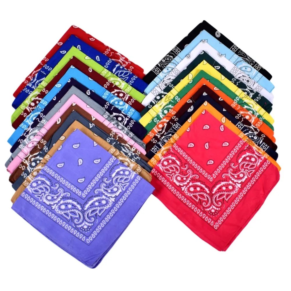Hip Hop Cowboy Paisley Scarf L - Bandana Blank White のレビューと価格