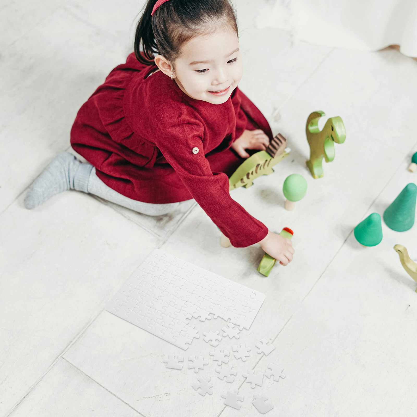 4 Sheets Sublimation Blank Puz - Puzzle Blank White のレビューと価格