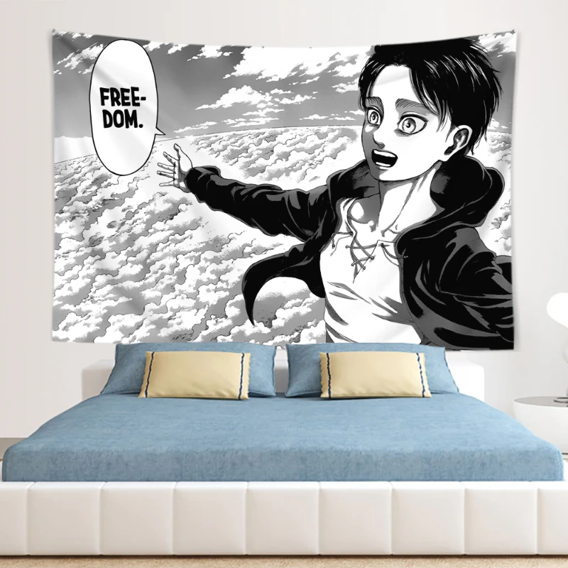Eren Yeager Freedom Manga Post - Canvas Wrap Ready のレビューと価格