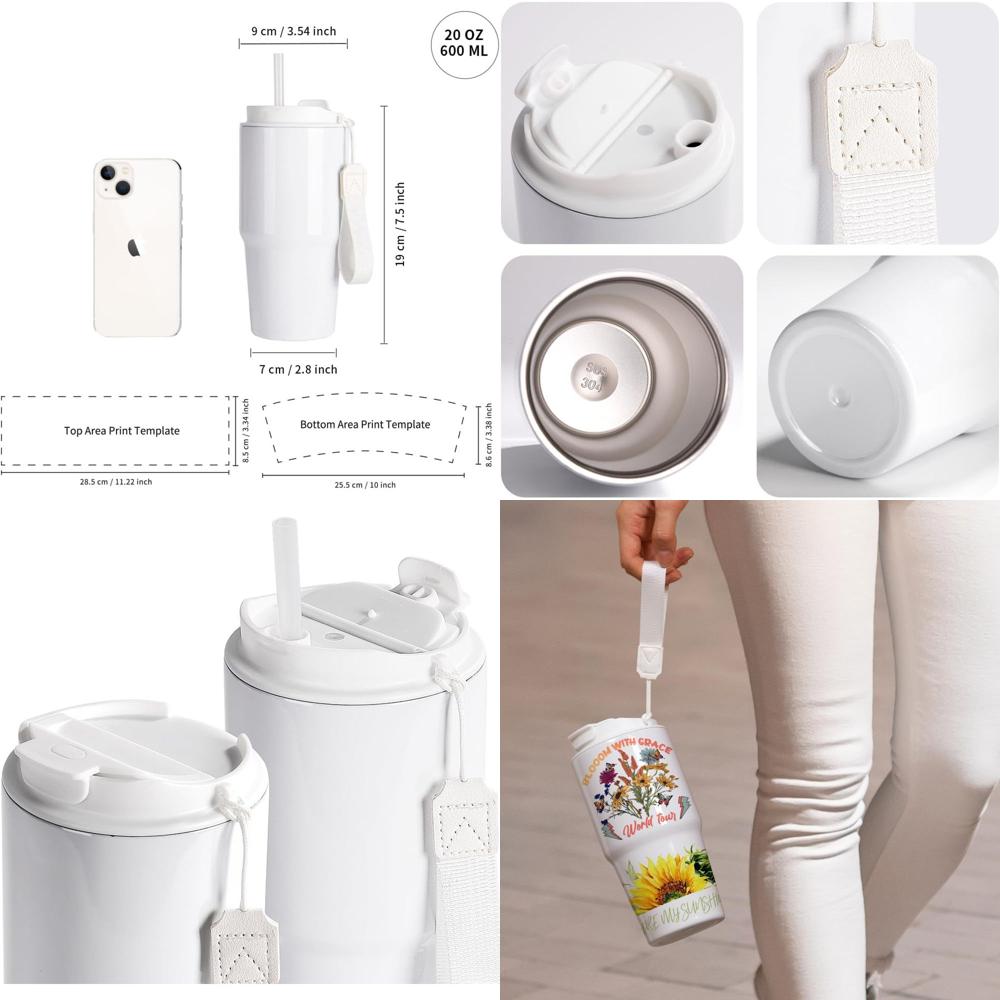 20 oz White Sublimation Tumble - Tumbler 20Oz White のレビューと価格