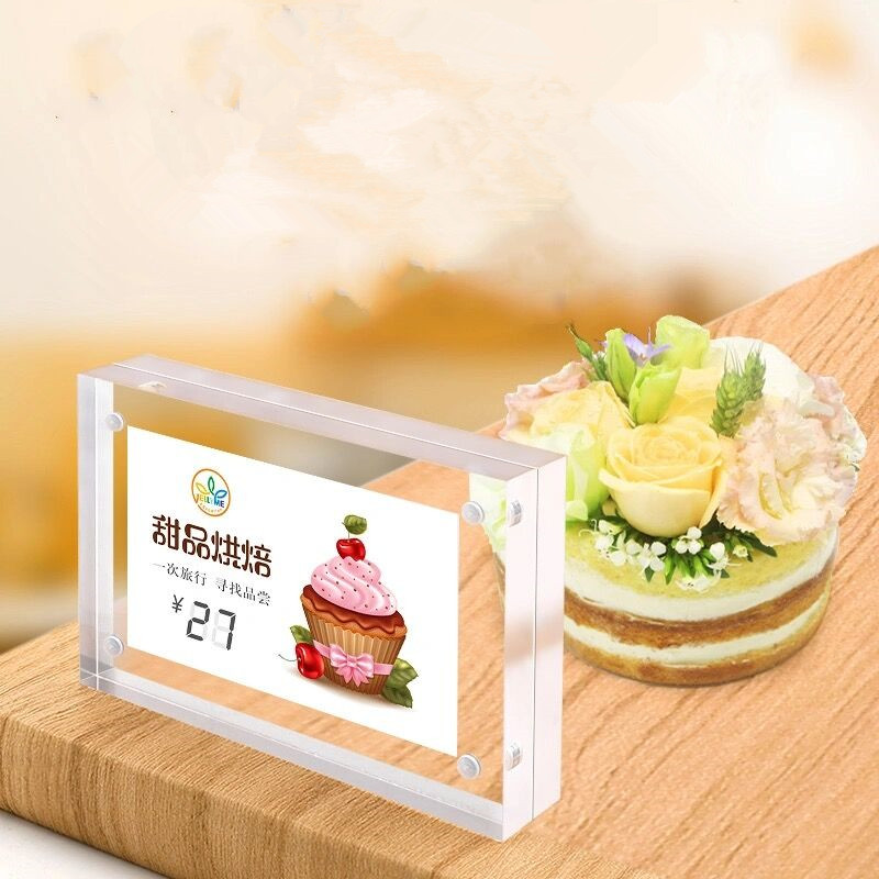 5 PCS 90x55mm Magnetic Acrylic - Photo Acrylic Block のレビューと価格
