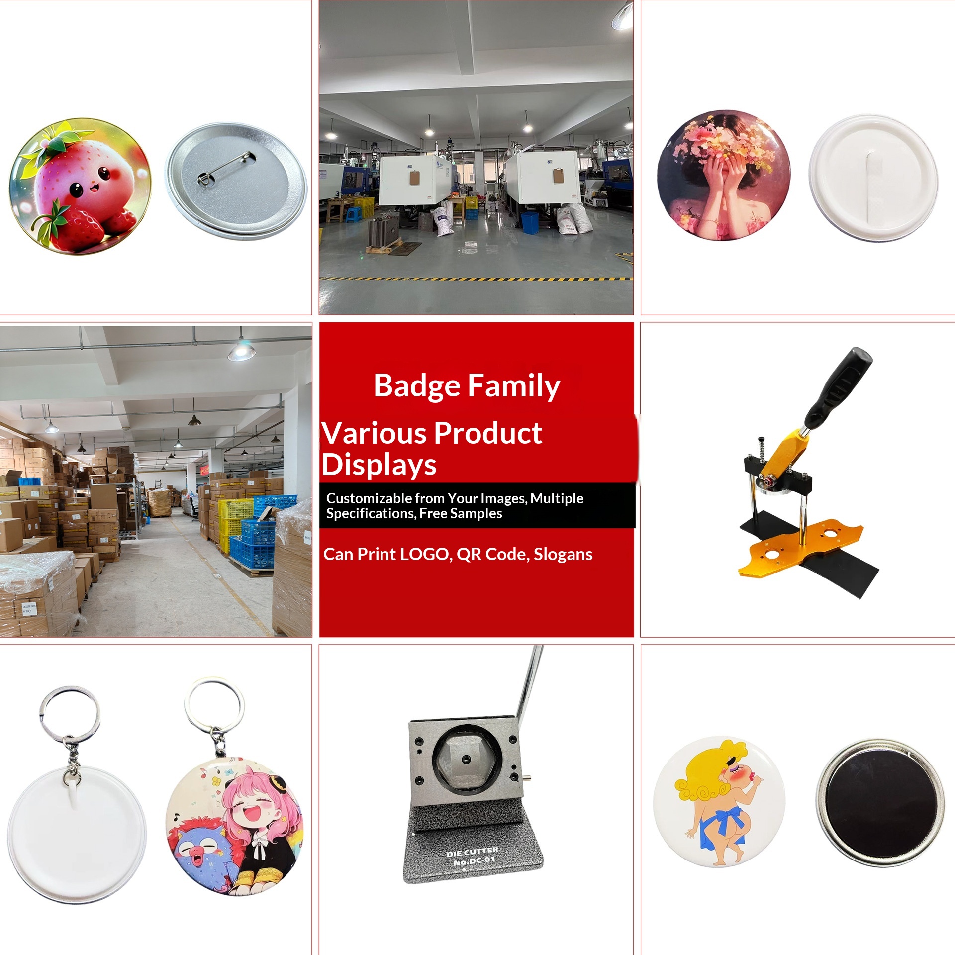 Wholesale Rectangular Blank DI - Button Badge Blank のレビューと価格