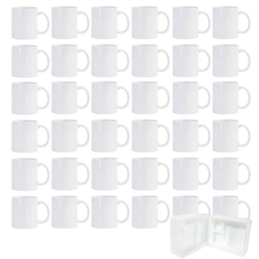 36pcs Sublimation Mugs 11oz Wh - Sublimation Mug White のレビューと価格