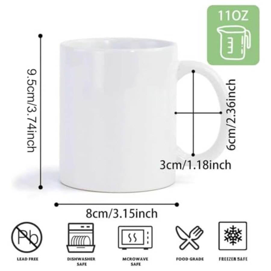 36pcs Sublimation Mugs 11oz Wh - Sublimation Mug White のレビューと価格
