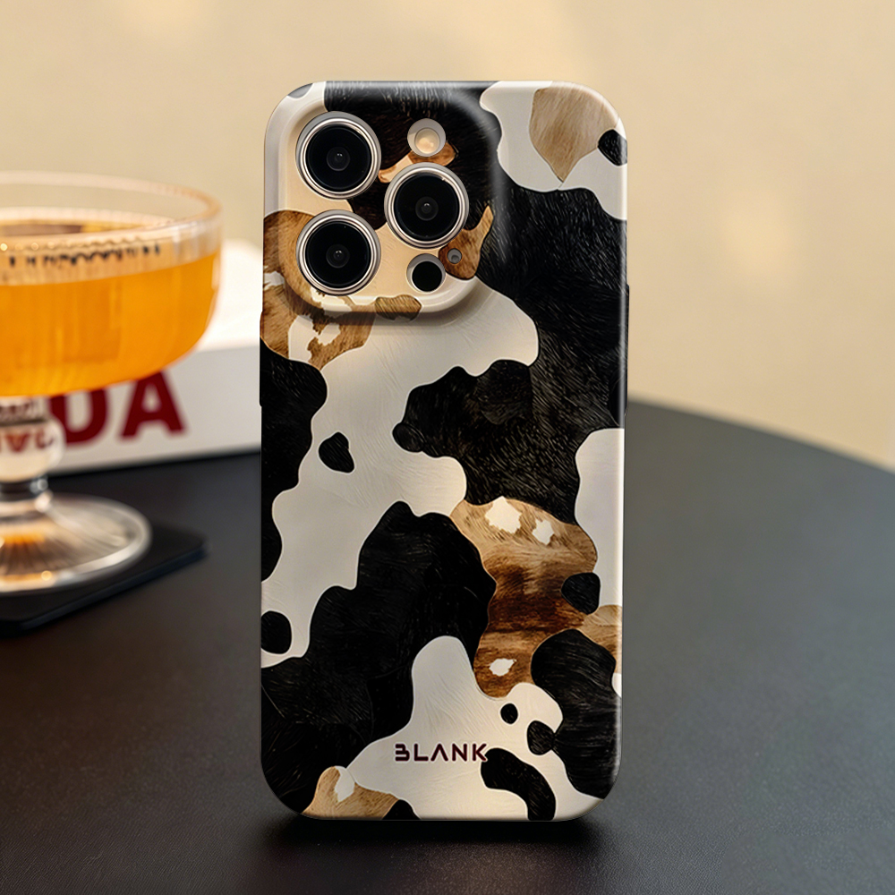 Mocha Cow Print For iPhone 17  - Phone Case Blank Print のレビューと価格