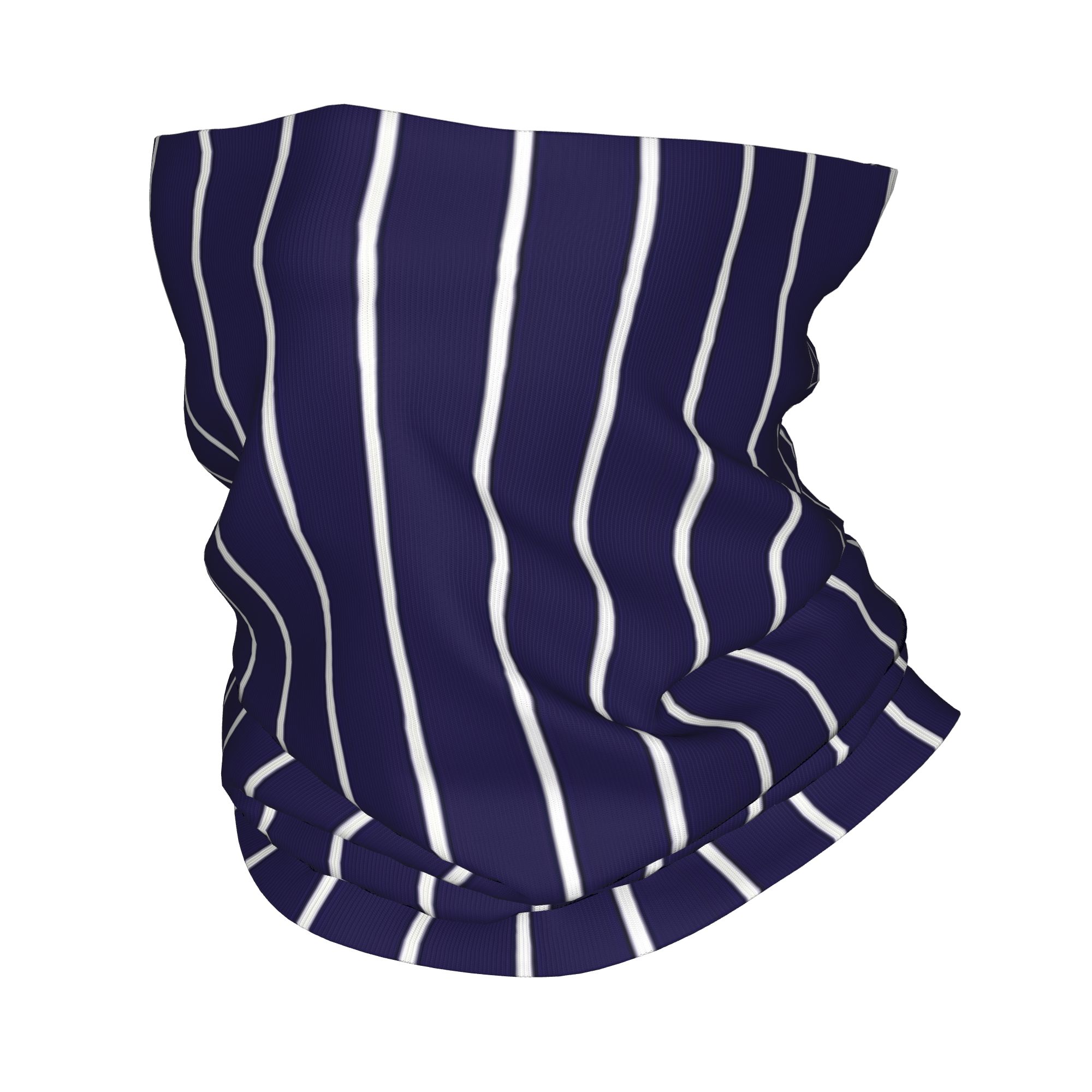 Navy Blue and White stripes Pi - Bandana Blank White のレビューと価格