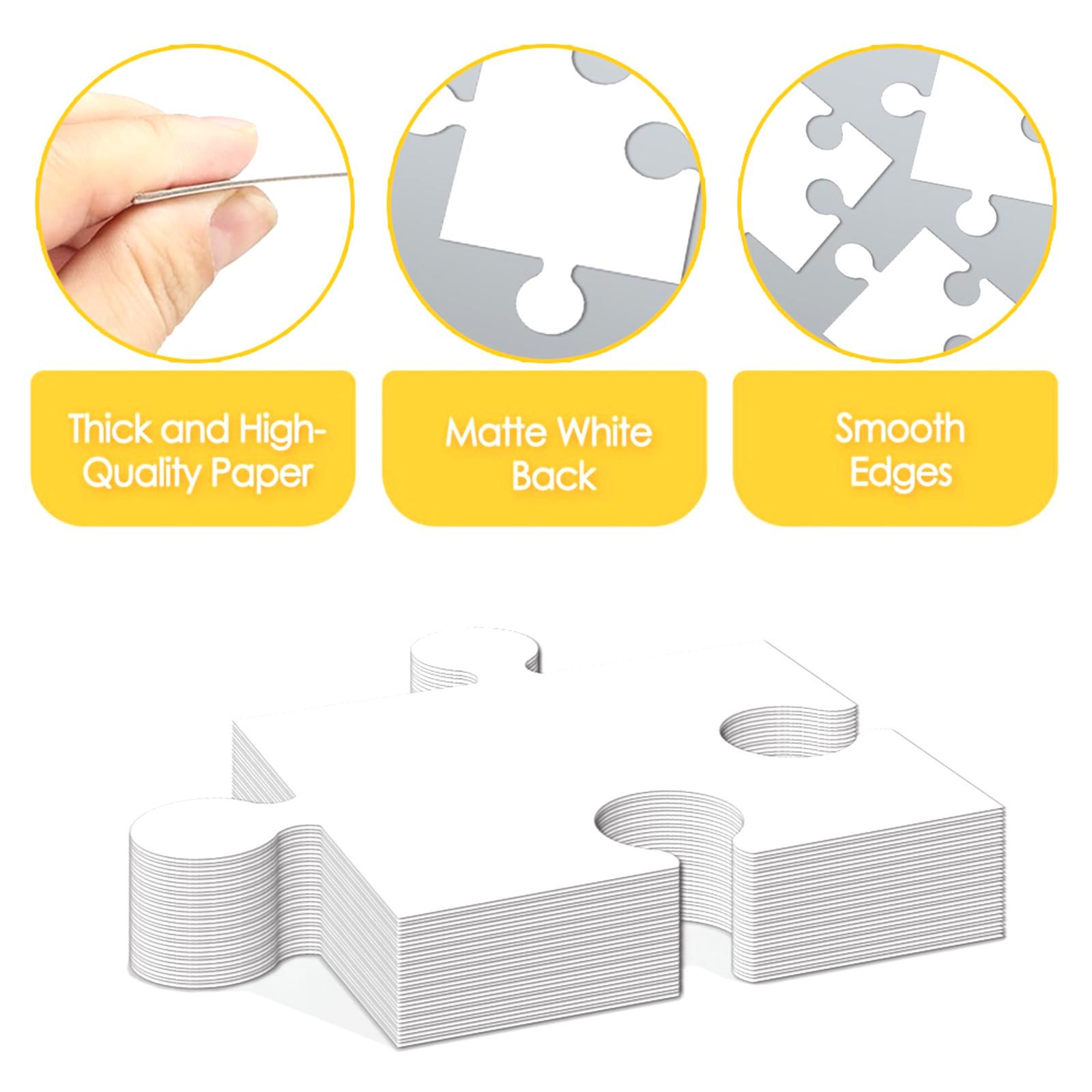 White Cardboard Blank Jigsaw P - Puzzle Blank White のレビューと価格