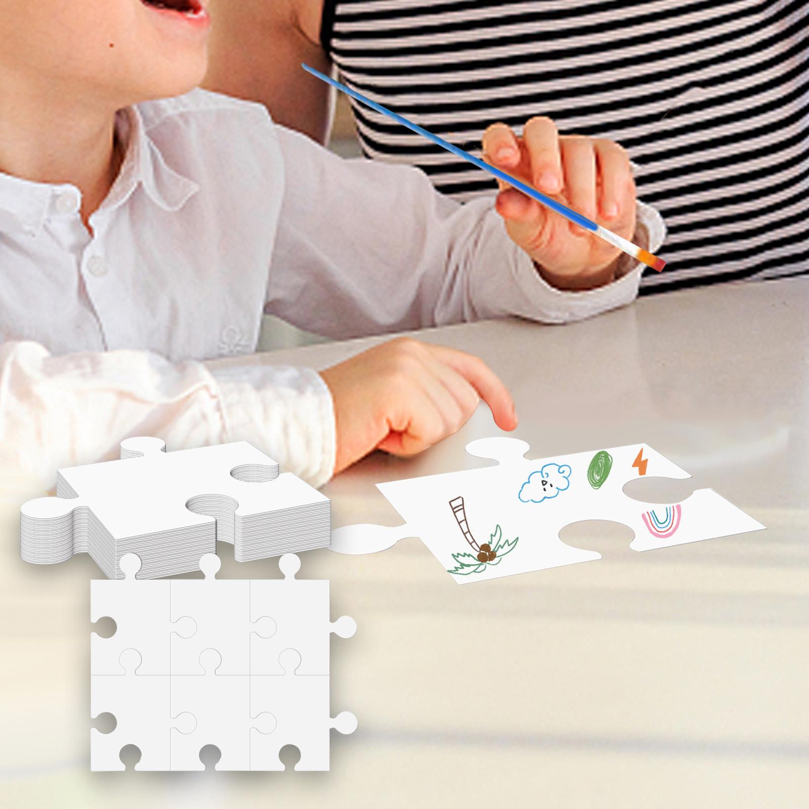 White Cardboard Blank Jigsaw P - Puzzle Blank White のレビューと価格