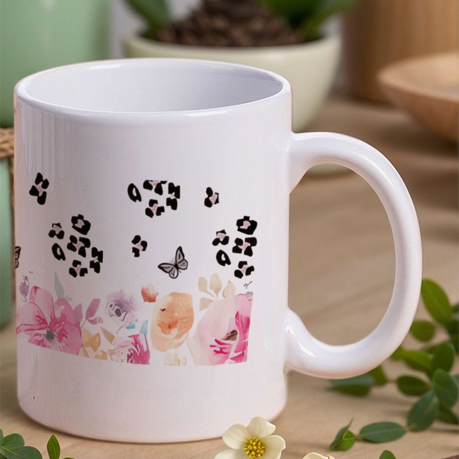 A Watercolor Painting Of Flowe - Sublimation Mug White のレビューと価格