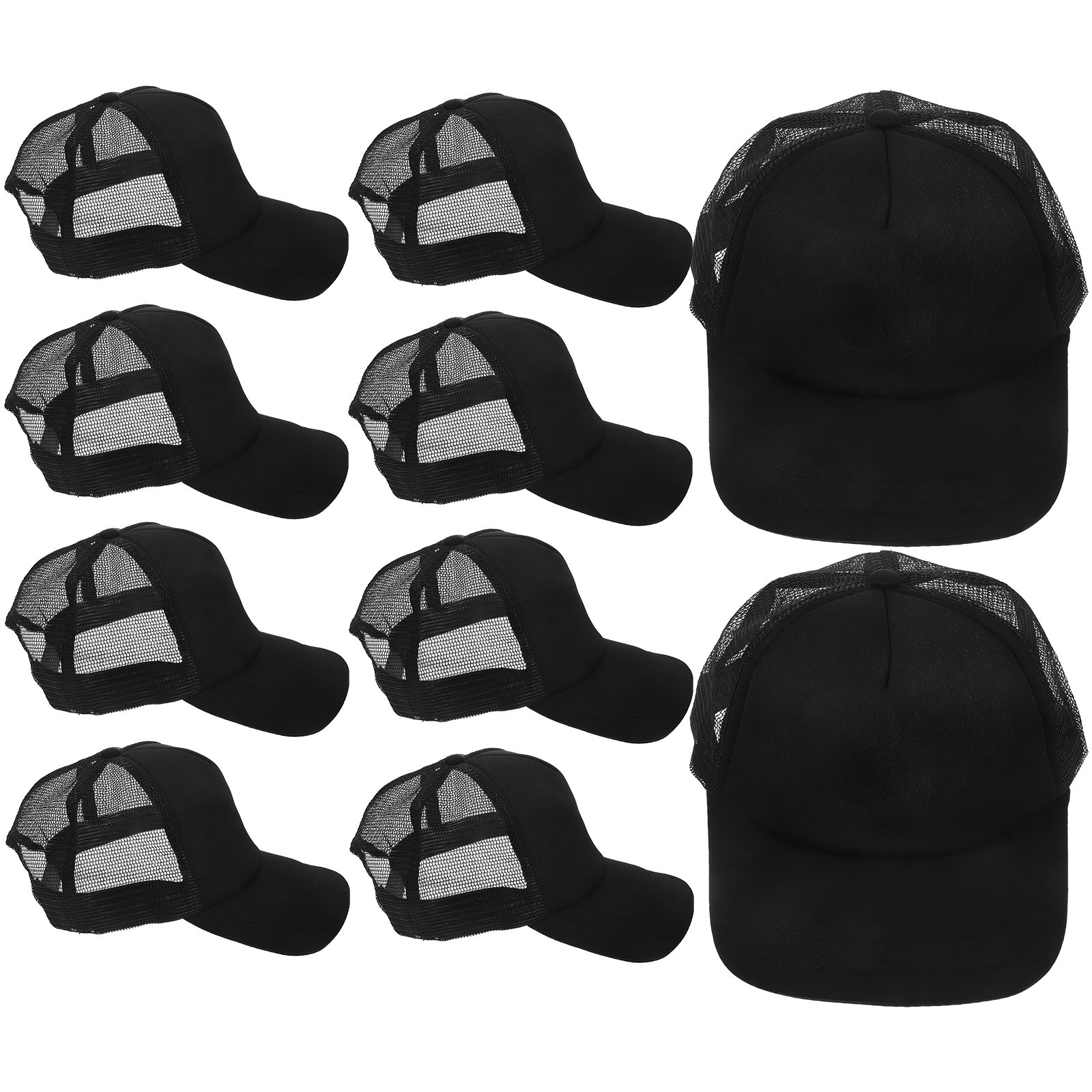 10Pcs Blank Mesh Baseball Caps - Hat Sublimation Blank のレビューと価格