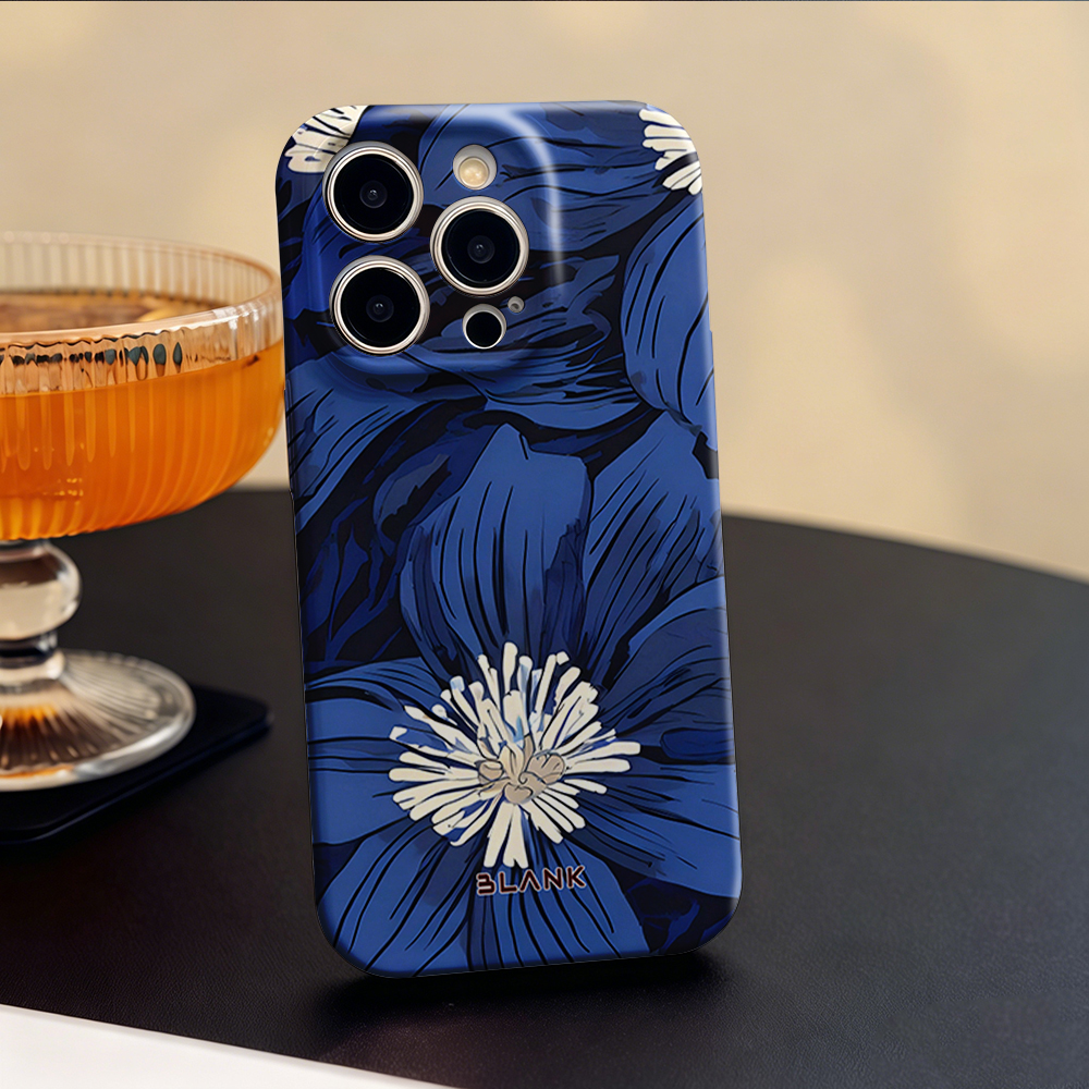 Blue and Green Floral Print Fo - Phone Case Blank Print のレビューと価格