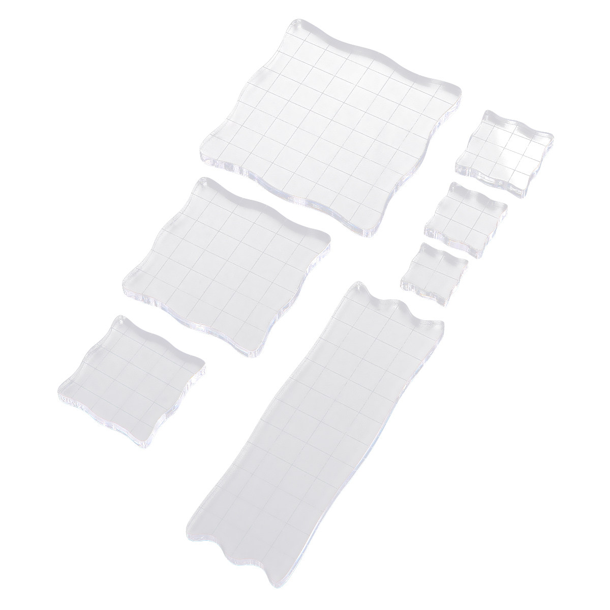 7Pcs Acrylic Blocks DIY Craft  - Photo Acrylic Block のレビューと価格