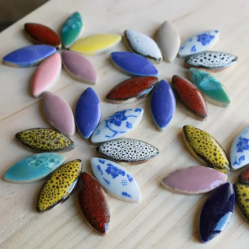 100g Mix color Irregular Ceram - Ceramic Tile Blank のレビューと価格