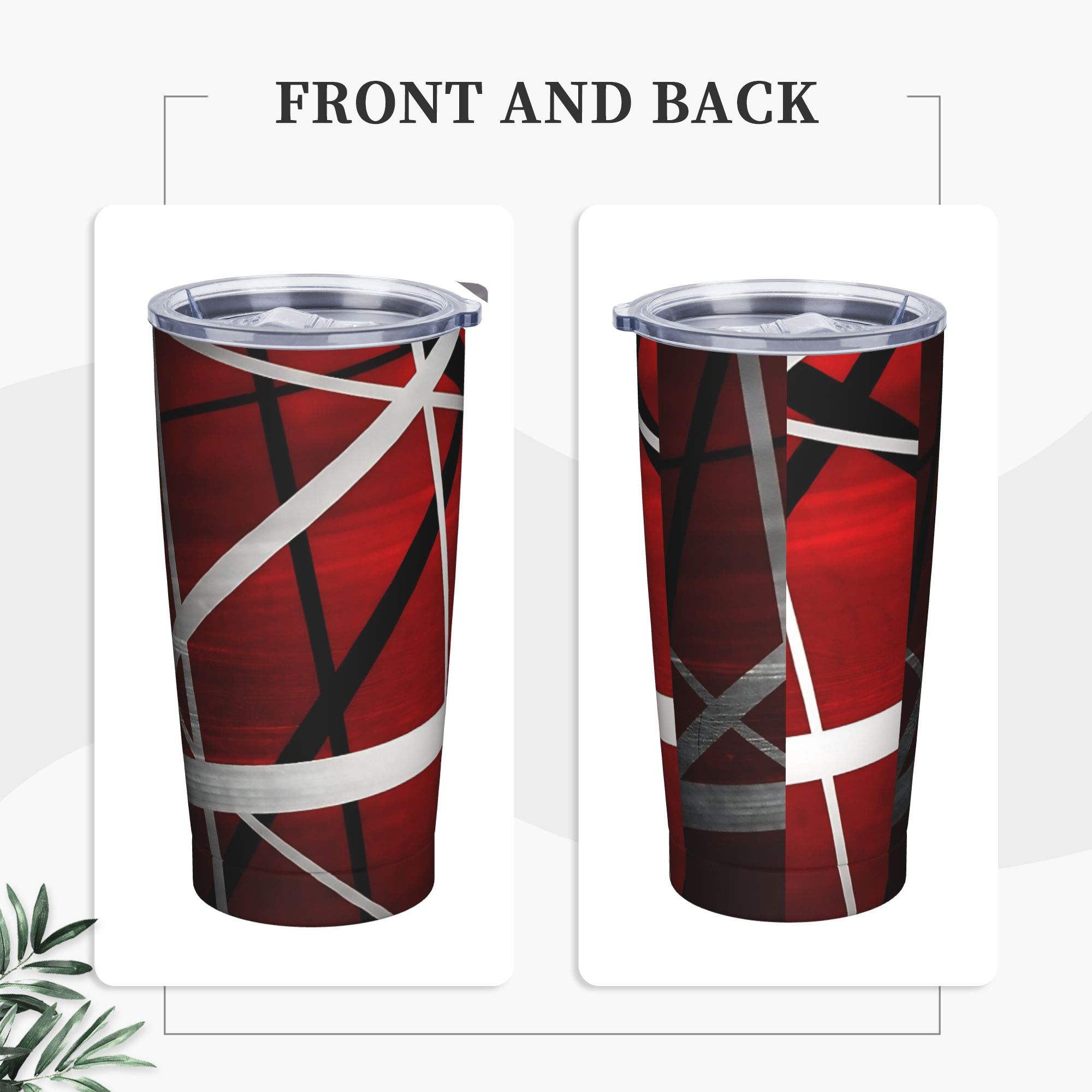 V-Van Halens Red Black White T - Tumbler 20Oz White のレビューと価格