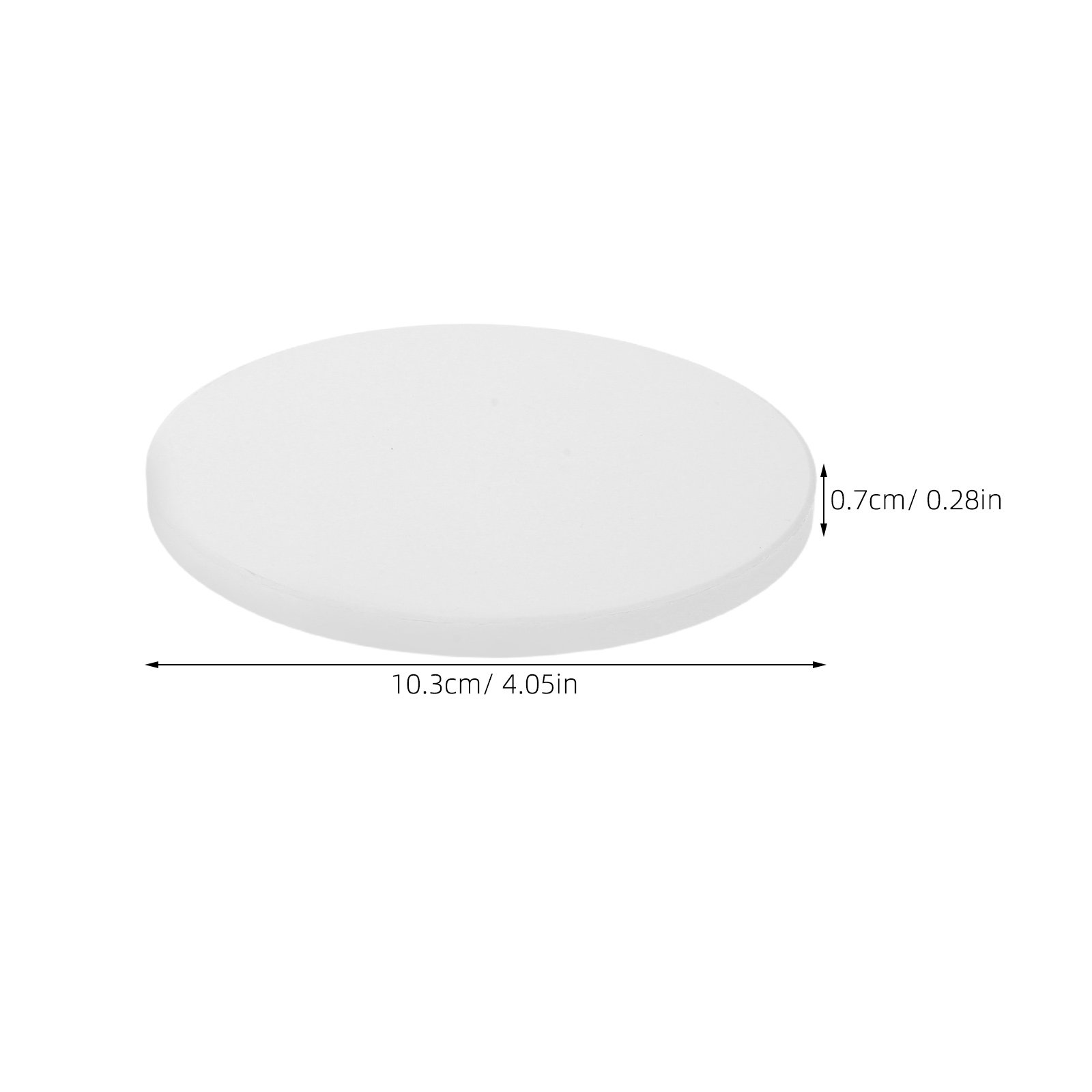 12Pcs White Round Ceramic Coas - Coaster Sublimation Blank のレビューと価格
