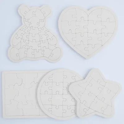5Pcs White Blank Jigsaw Puzzle - Puzzle Blank White のレビューと価格