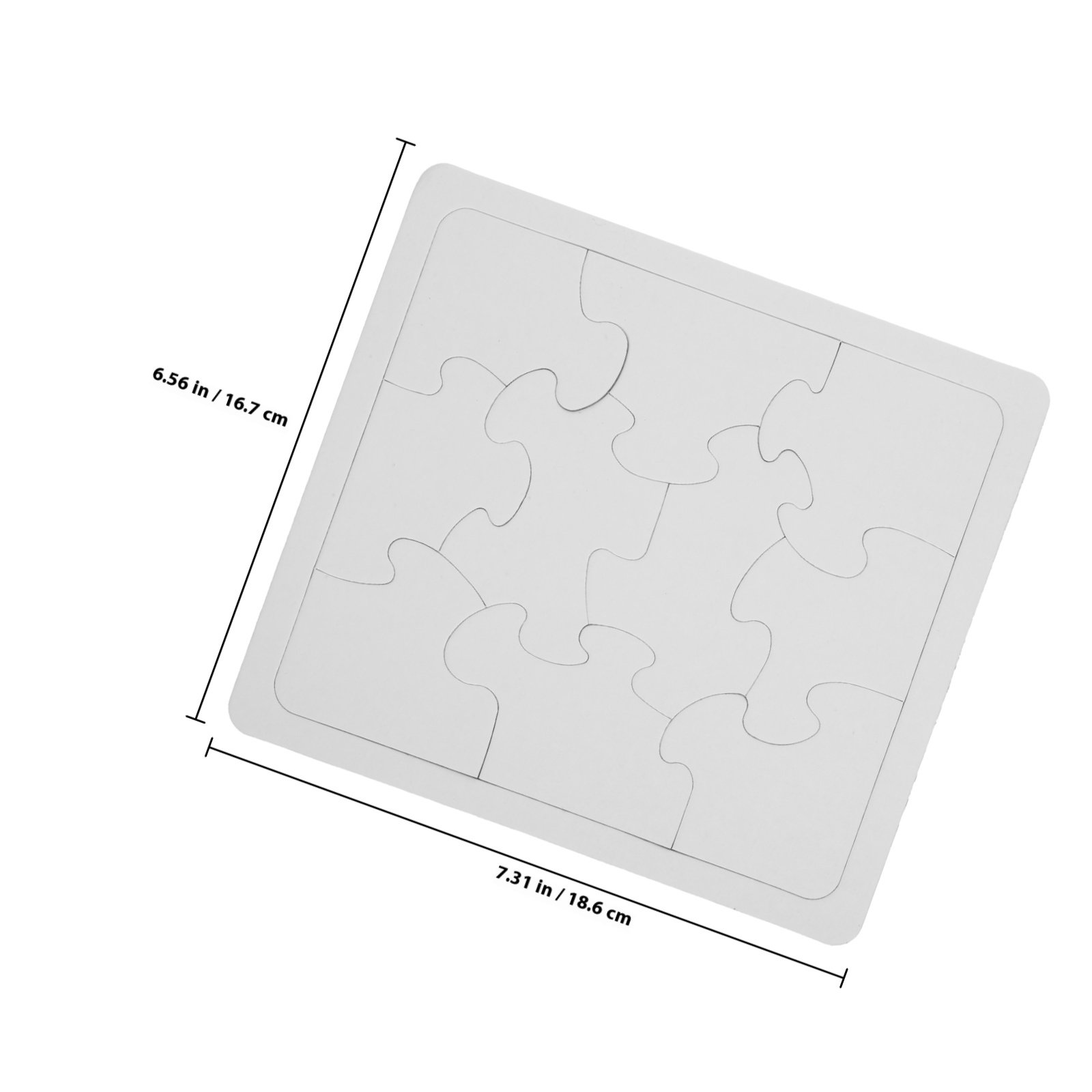 5Pcs White Blank Jigsaw Puzzle - Puzzle Blank White のレビューと価格