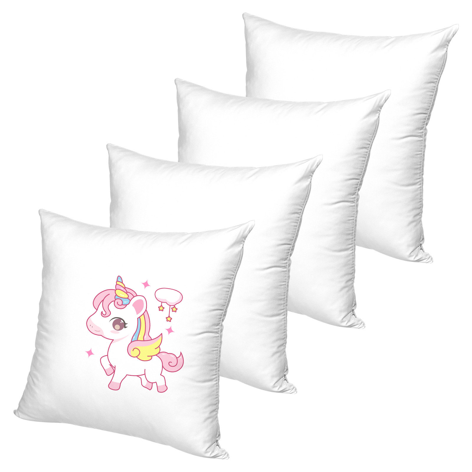 4Pcs White Sublimation Pillowc - Pillow Cover Sublimation のレビューと価格