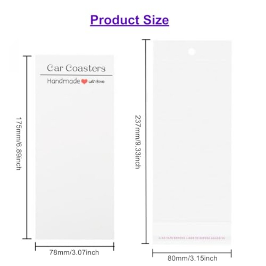 Sets Car Coaster Packaging for - Coaster Sublimation Blank のレビューと価格