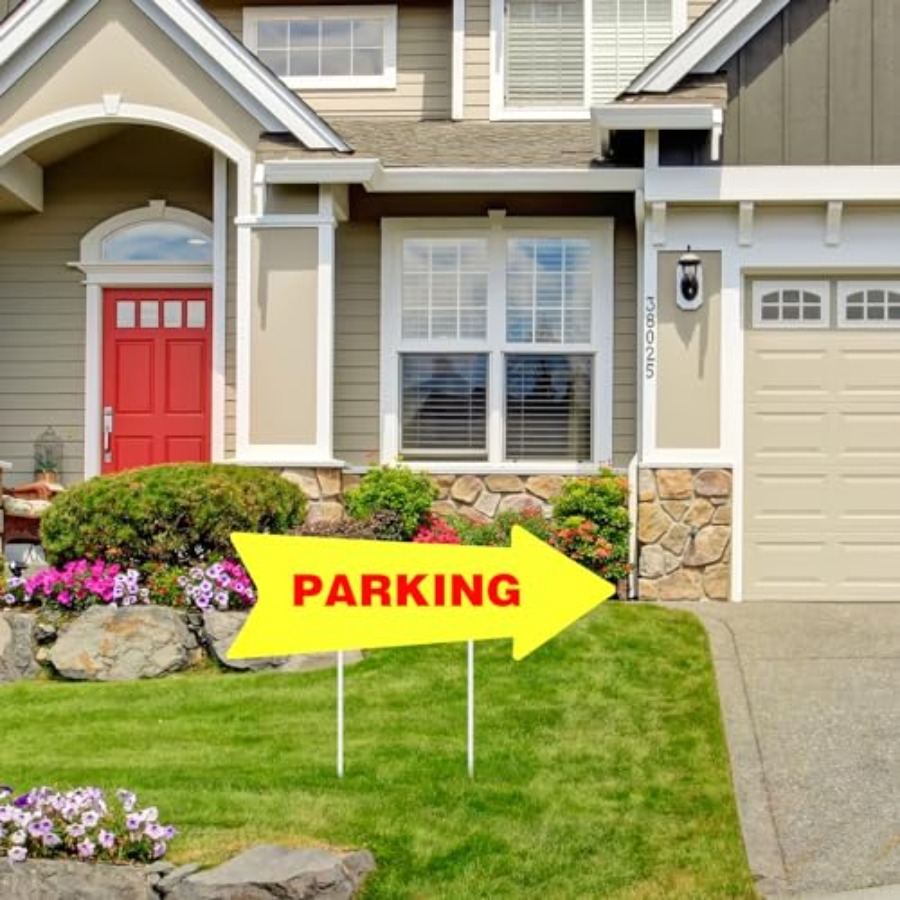 12 Pcs Arrow Signs with Stakes - Yard Sign Blank のレビューと価格