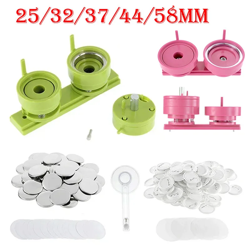 100Sets 25/32/37/44/58mm Badge - Button Badge Blank のレビューと価格