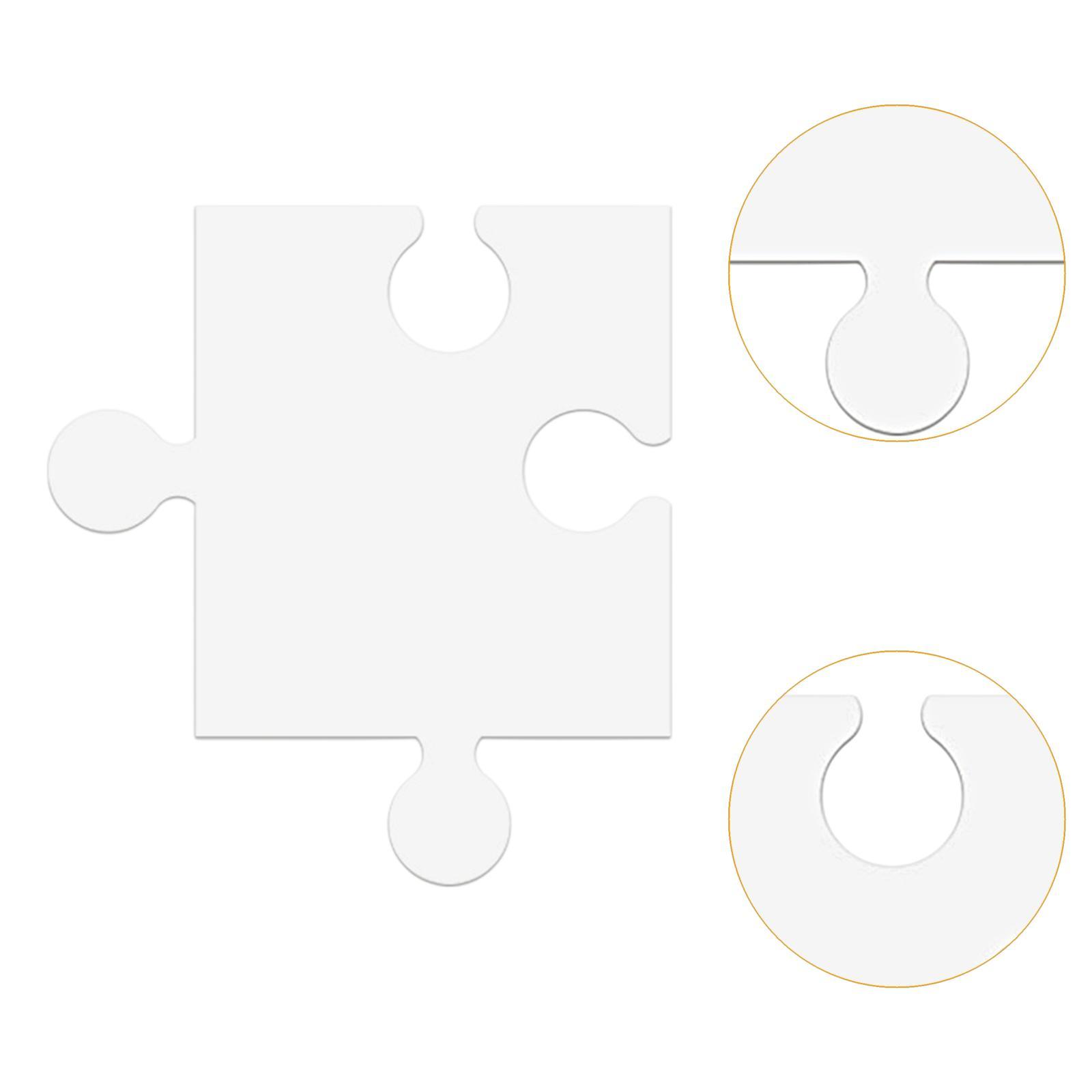 24Pcs White Cardboard Blank Ji - Puzzle Blank White のレビューと価格