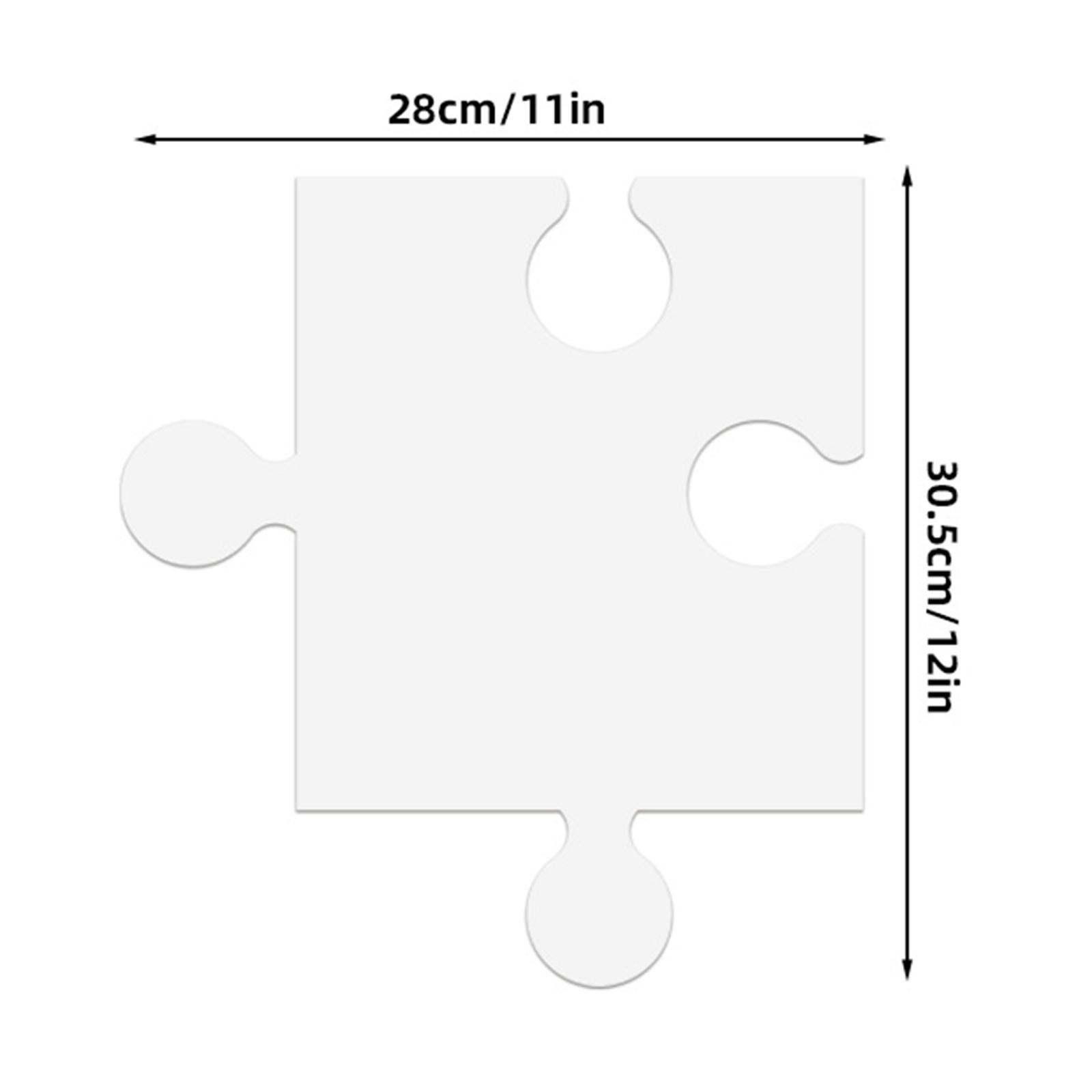 24Pcs White Cardboard Blank Ji - Puzzle Blank White のレビューと価格