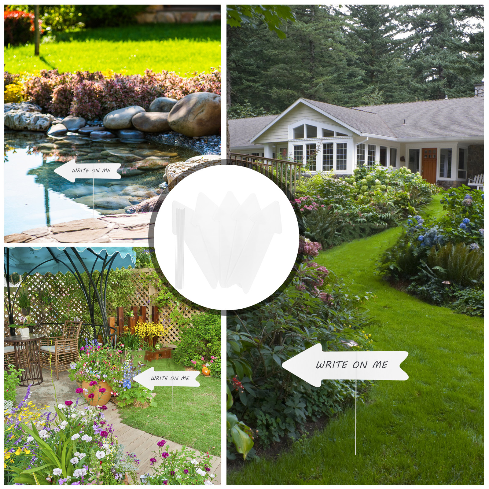 5Pcs Plastic Blank Yard Signs  - Yard Sign Blank のレビューと価格