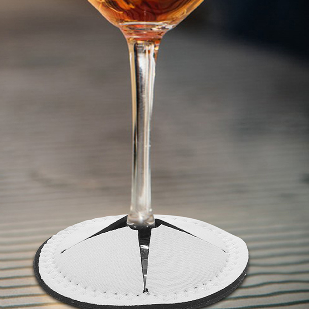 5Pcs White Round Blank Wine Gl - Coaster Sublimation Blank のレビューと価格