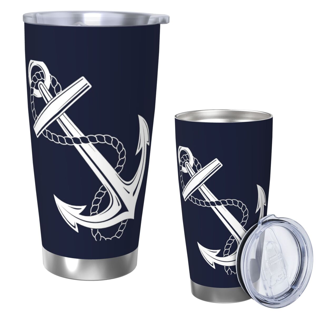 Anchor Nautical White & Navy S - Tumbler 20Oz White のレビューと価格