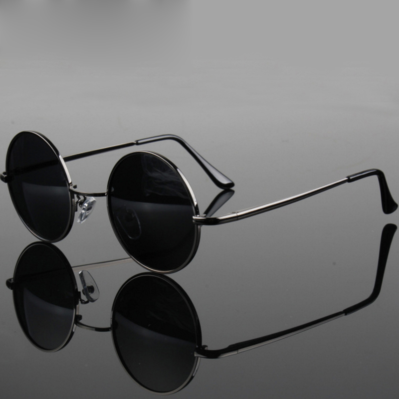 Retro Vintage Round Sunglasses - Metal Photo Panel のレビューと価格